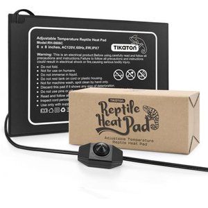 Reptile Heat Pad -Adjustable Temperature Under Tank Heater for 10-20gal/30-40gal